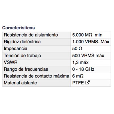 DH CONECTOR SMA HEMBRA PARA CIRCUITO IMPRESO