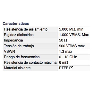 DH ADAPTADOR SMA MACHO A BNC HEMBRA