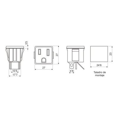 DH BASE EMPOTRABLE + MASA TOMA USA