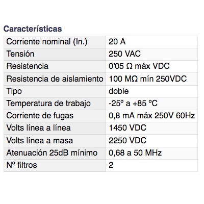 DH FILTRO DE RED DOBLE