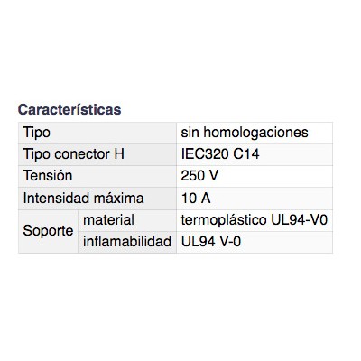 DH CONECTOR IEC MACHO ACODADO