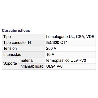 DH CONECTOR IEC MACHO ACODADO