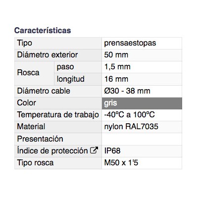 DH PRENSAESTOPAS