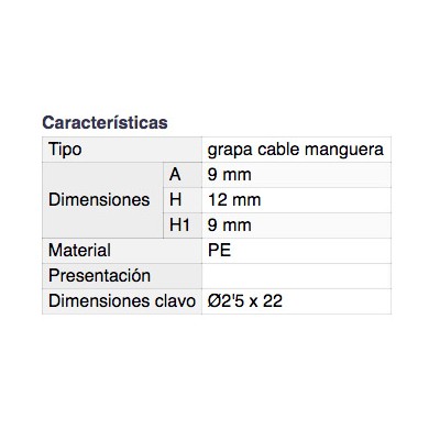 DH GRAPA CABLE MANGUERA