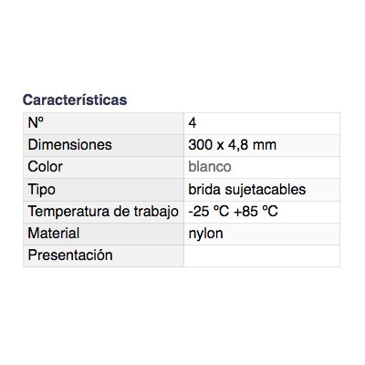 DH BRIDA SUJETACABLES