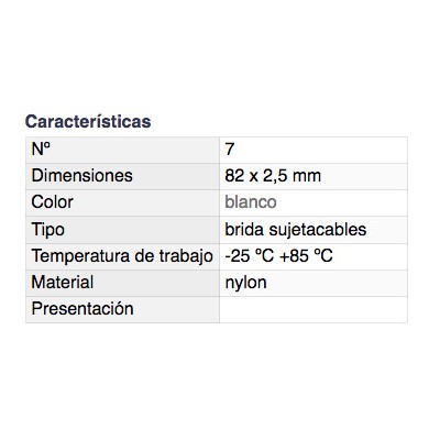 DH BRIDA SUJETACABLES