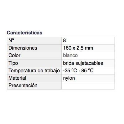 DH BRIDA SUJETACABLES