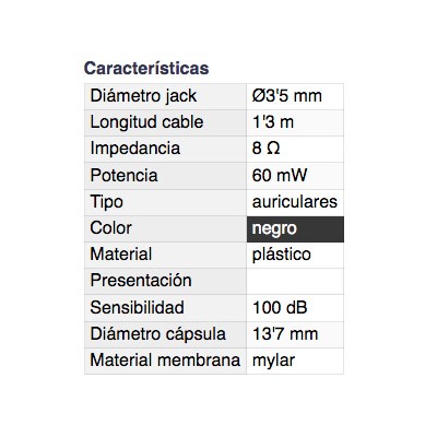 DH AURICULAR ULTRALIGERO