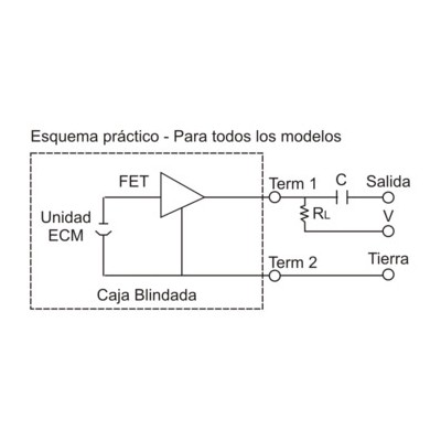 DH CÁPSULAS PARA MICRÓFONOS ELECTRET OMNIDIRECCIONAL