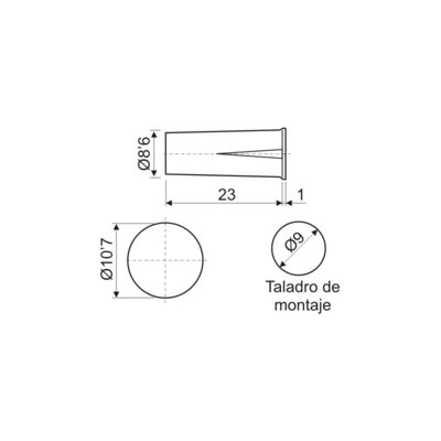 DH INTERRUPTOR MAGNÉTICO EMPOTRABLE