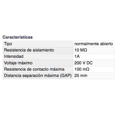 DH INTERRUPTOR MAGNÉTICO EMPOTRABLE