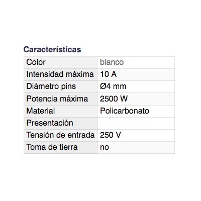 DH CLAVIJA RECTA BIPOLAR ECONÓMICA