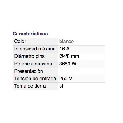 DH CLAVIJA BIPOLAR CON TOMA DE TIERRA ECONÓMICA