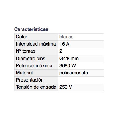 DH ADAPTADOR DE 2 TOMAS CON TOMA DE TIERRA Y PROTECCIÓN PARA NIÑOS