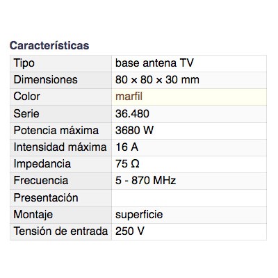 DH BASE DE ANTENA DE SUPERFICIE TV + FM