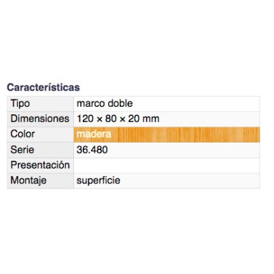 DH MARCO DOBLE DE SUPERFICIE PARA SERIE 36480