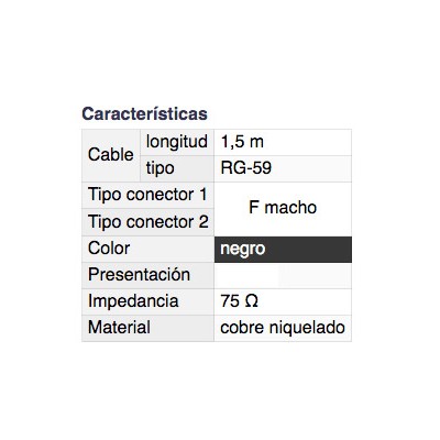 DH PROLONGADOR ANTENA F MACHO