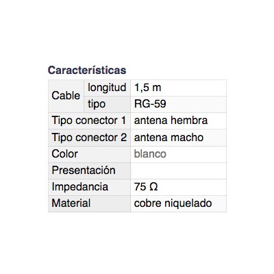 DH CONEXIÓN ANTENA HEMBRA-MACHO