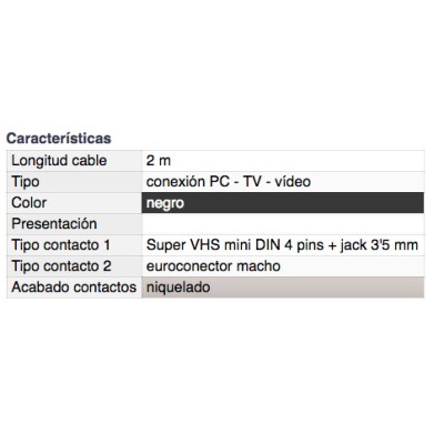 DH CONEXIÓN PC A TV-VÍDEO