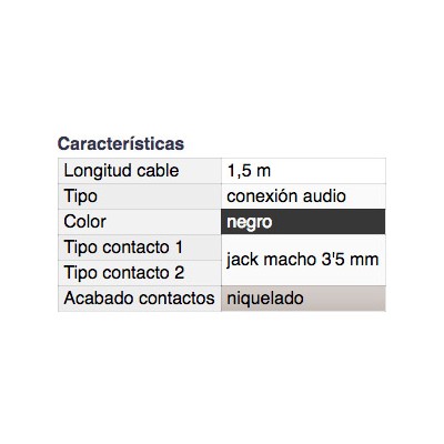 DH CONEXIÓN AUDIO ESTÉREO INYECTADA