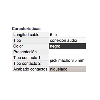 DH CONEXIÓN AUDIO ESTÉREO INYECTADA