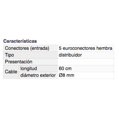 DH DISTRIBUIDOR MEZCLADOR PERITELEVISIÓN