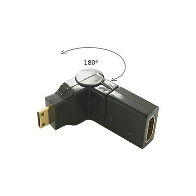 DH ADAPTADOR MINI DIRECCIONAL HDMI MACHO A HDMI HEMBRA