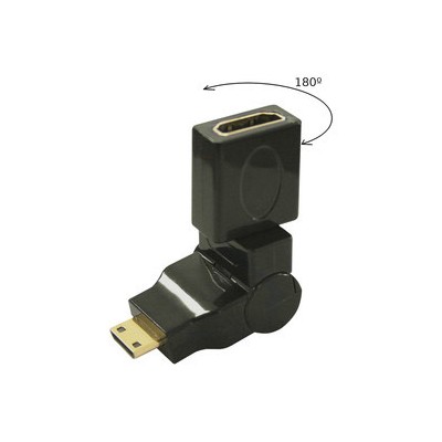 DH ADAPTADOR MINI DIRECCIONAL HDMI MACHO A HDMI HEMBRA