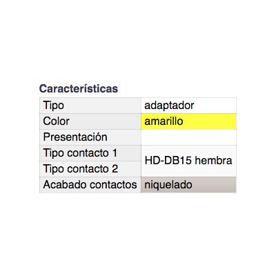 DH ADAPTADOR HD-DB15/HD-DB15 HEMBRA