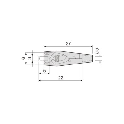 DH PINZA COCODRILO AISLADA