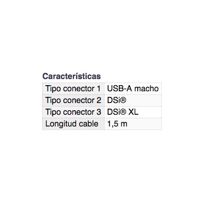 DH CONEXIÓN USB-A MACHO A CONECTOR DSI-DSI XL