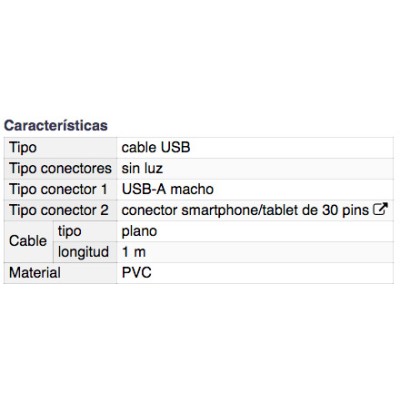 DH CONEXIÓN USB SIN LUZ PARA SMARTPHONES Y TABLETS