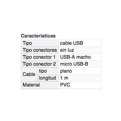 DH CONEXIÓN USB 2.0 SIN LUZ MACHO A MICRO USB