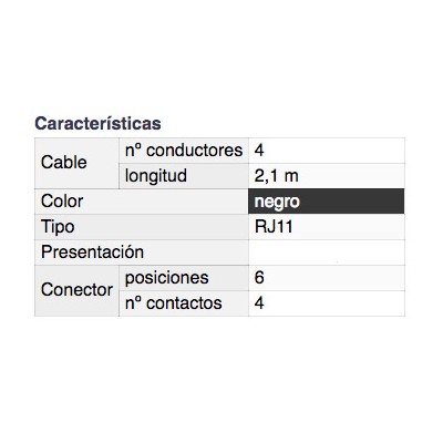 DH PROLONGADOR TELEFÓNICO MACHO A HEMBRA