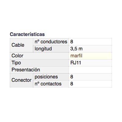 DH PROLONGADOR TELEFÓNICO MACHO A HEMBRA