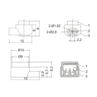 DH CONECTOR EMPALME PARA TELEFONíA