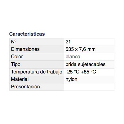 DH BRIDA SUJETACABLES