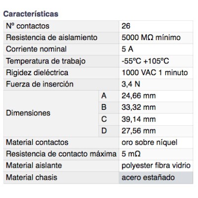 DH CONECTOR MACHO "D" SUB