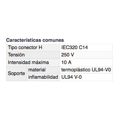 DH CONECTOR IEC MACHO ACODADO