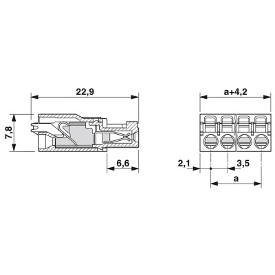 PHOENIX CONECTOR ENCHUFABLE PARA PLACA DE CIRCUITO IMPRESO