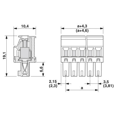 PHOENIX CONECTOR PARA PLACA DE CIRCUITO IMPRESO