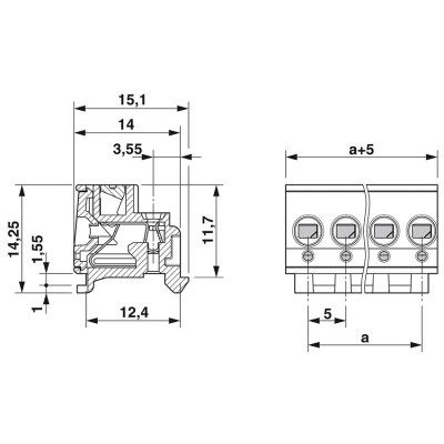 PHOENIX CONECTOR ENCHUFABLE PARA PLACA DE CIRCUITO IMPRESO