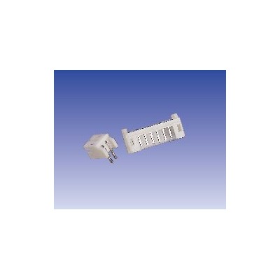 CONECTOR POSTE MACHO ACODADO POLARIZADO PARA C.I. Paso 2 mm