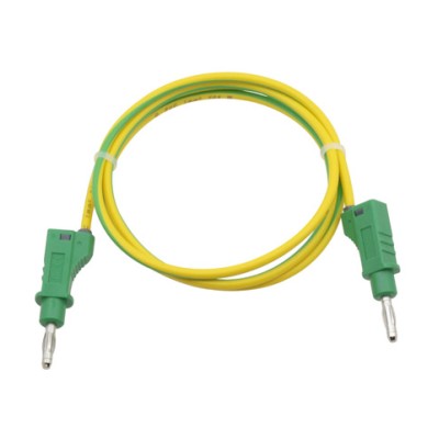 DONAU CABLE DE PRUEBA DE PVC AMARILLO-VERDE DE 1 M