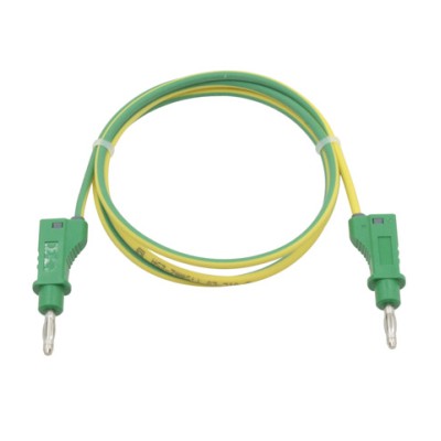 DONAU CABLE DE PRUEBA DE SILICONA AMARILLO-VERDE DE 1 M