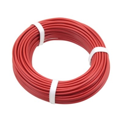 DONAU CABLE DE MEDICIÓN DE PVC ROJO DE 25 M