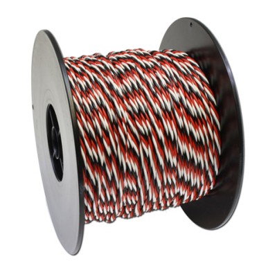 DONAU CABLE DE PVC 3 HILOS PARA FUTABA BLANCO-ROJO-NEGRO DE 100 M