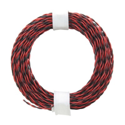 DONAU CABLE DOBLE ROJO-NEGRO DE 10 M