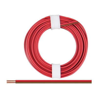 DONAU CABLE DOBLE ROJO-MARRÓN DE 5 M