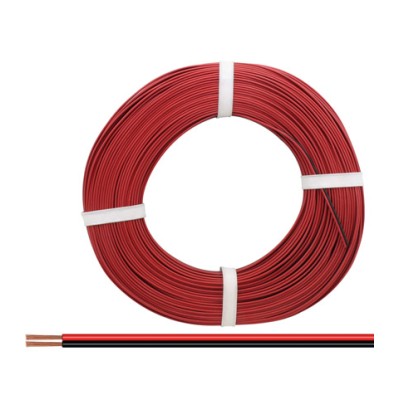 DONAU CABLE DOBLE ROJO-NEGRO DE 50 M